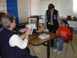 Lions Club vision screening